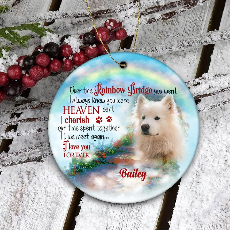 Pet Memorial Ornament - Rainbow Bridge, Pet Loss Ornament, Remembrance Loss of Dog, Loss of Cat, Sympathy Gift for Dog Owners| NOM118 Pet Memorial Ornament - Rainbow Bridge, Pet Loss Ornament, Remembrance Loss of Dog, Loss of Cat, Sympathy Gift for Dog Owners| NOM118