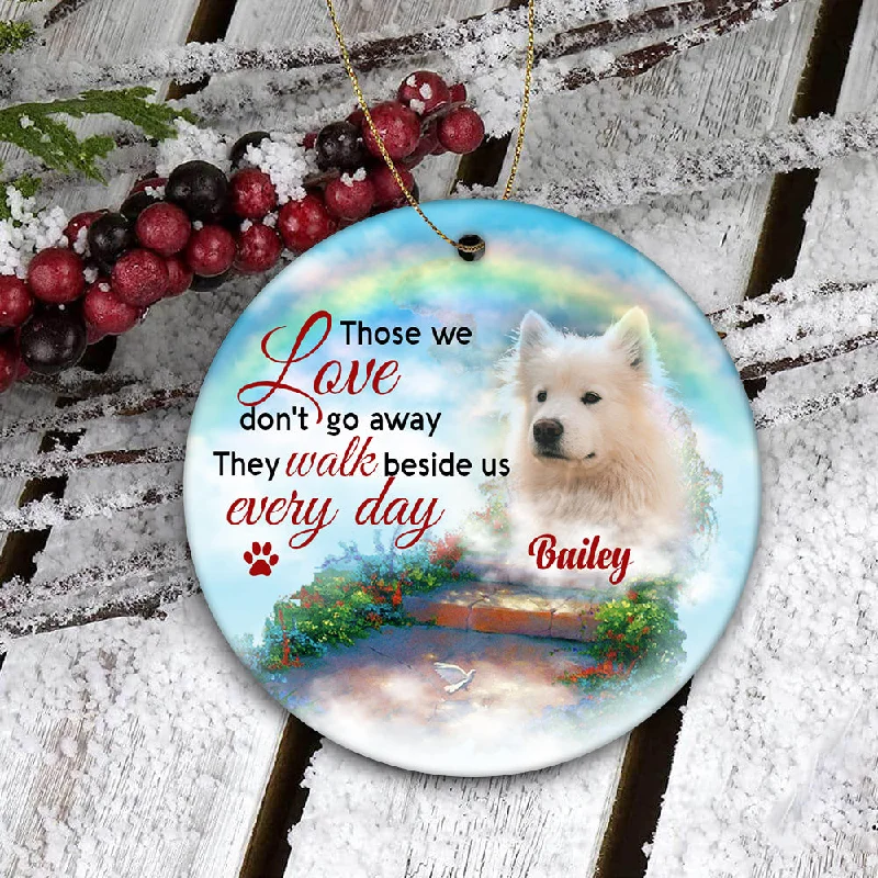 Pet Memorial Ornament - Stairway to Heaven, Pet Loss Ornament, Remembrance Loss of Dog, Loss of Cat, Sympathy Gift for Dog Owners| NOM117 Pet Memorial Ornament - Stairway to Heaven, Pet Loss Ornament, Remembrance Loss of Dog, Loss of Cat, Sympathy Gift for Dog Owners| NOM117
