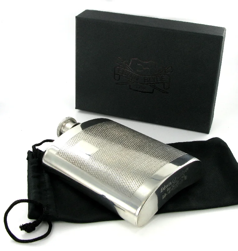 Pewter Classic Initials 6oz Flask