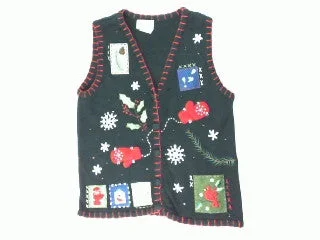 Christmas Holiday Gathering Picture Perfect for Postcards-Small Christmas Sweater
