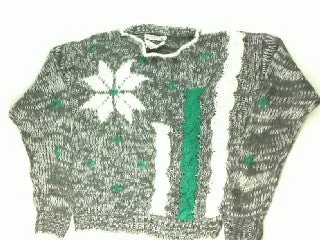 Christmas Holly Berry Wreaths Pillars and Poinsettias- Small Christmas Sweater