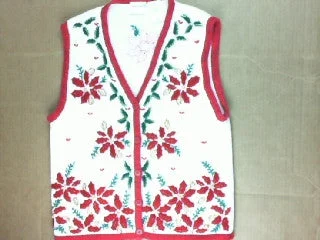 Christmas Garland Poinsettia Patrol-X Small Christmas Sweater