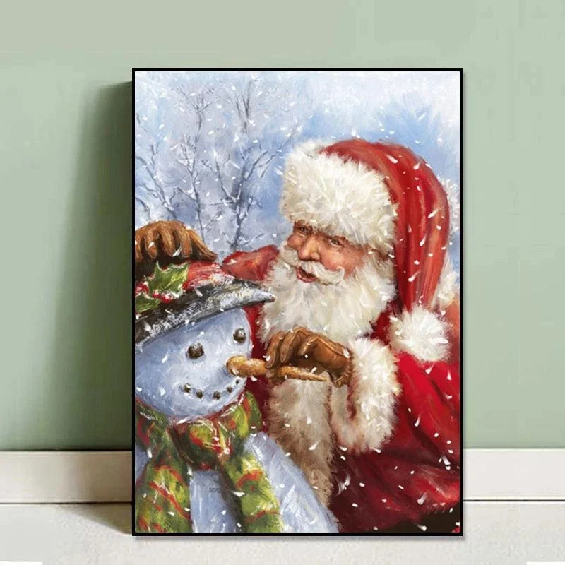 Christmas Night Popular Poster Santa Claus Decoration