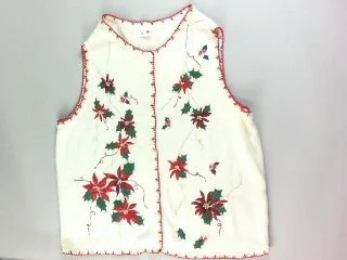 Powerful Poinsettias-Large Christmas Sweater