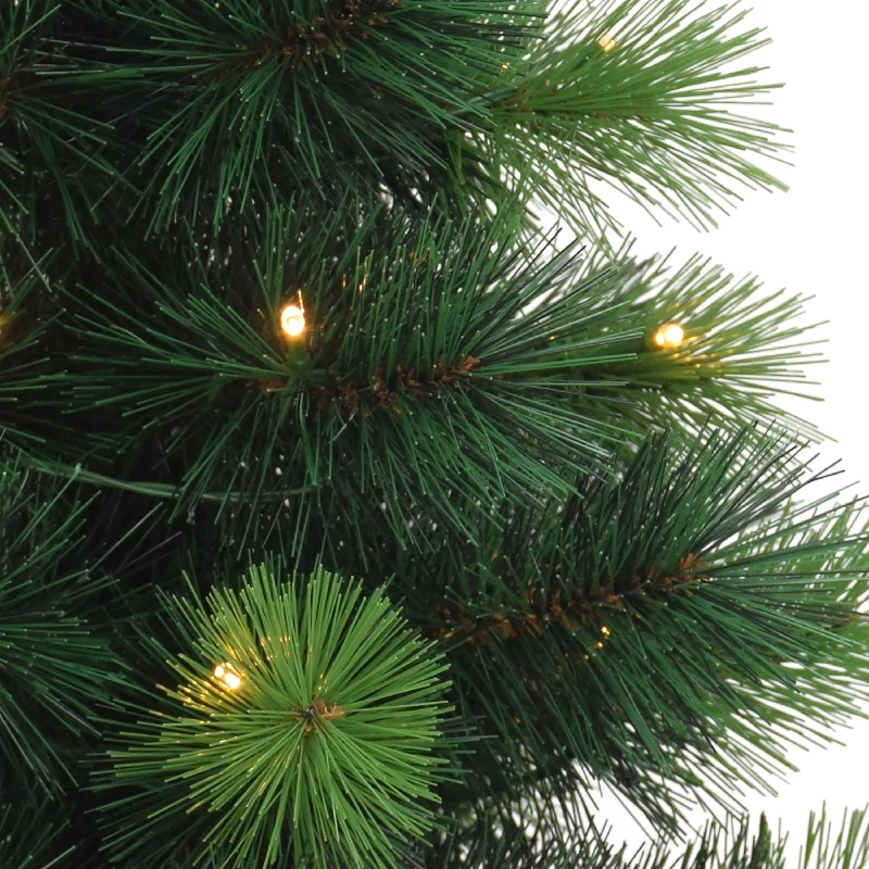 Christmas Family Traditions Pre-Lit 2' Table Top Artificial Christmas Tree with 35 Lights in Blue Sac, Green Christmas Family Traditions Pre-Lit 2' Table Top Artificial Christmas Tree with 35 Lights in Blue Sac, Green