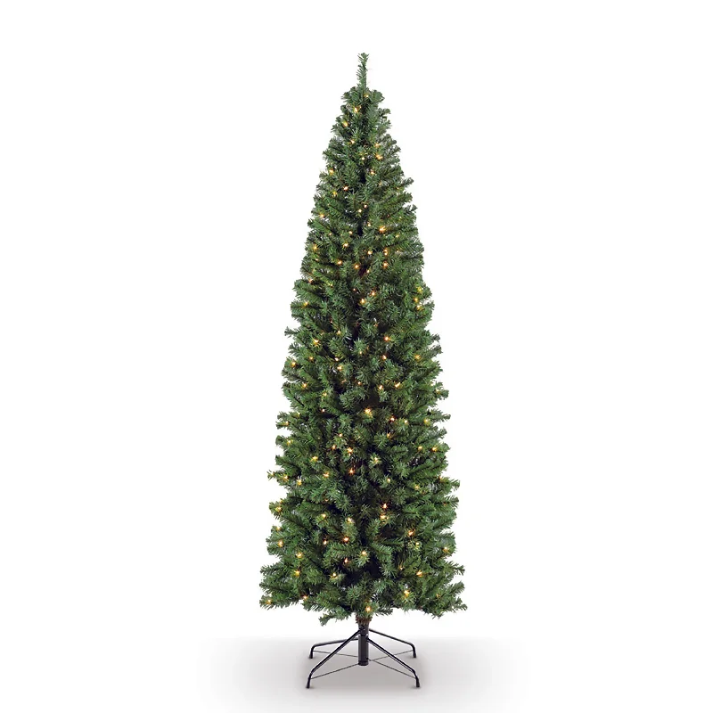 Holiday Treats 6.5' Pre-Lit Pencil Northern Fir with 250 Lights