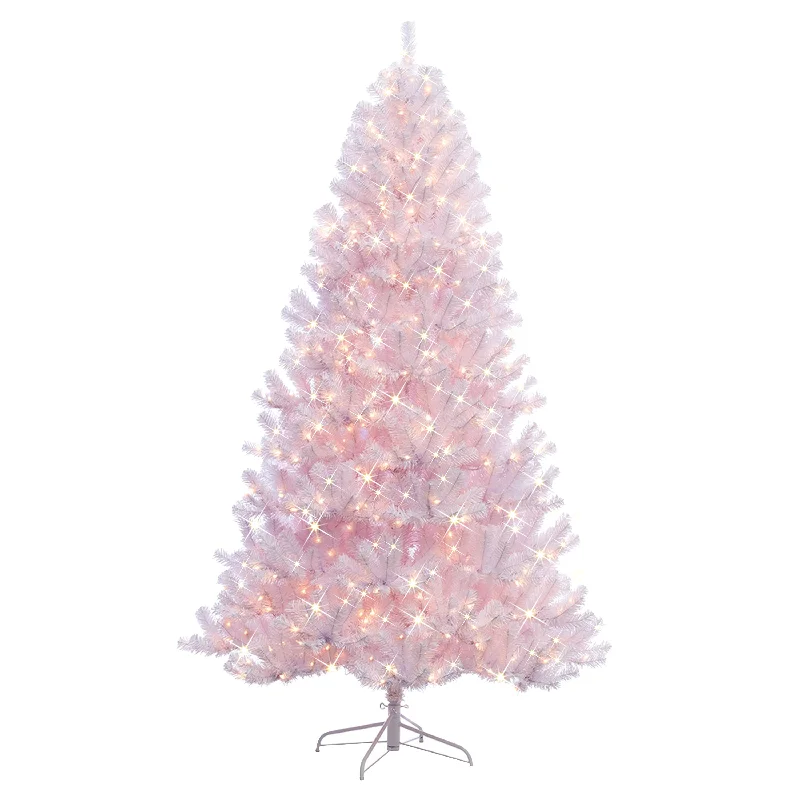 Christmas Cookies Pre-Lit 6.5' White Northern Fir Artificial Christmas Tree with 400 Lights, White Christmas Cookies Pre-Lit 6.5' White Northern Fir Artificial Christmas Tree with 400 Lights, White
