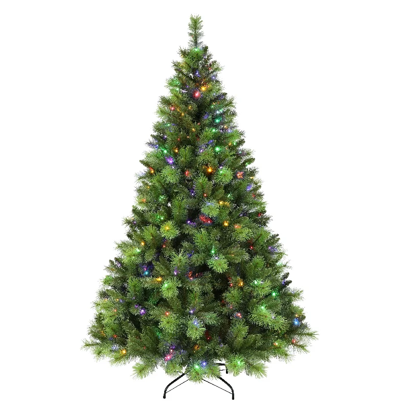 Christmas Ornaments Pre-Lit 7.5' Adirondack Artificial Christmas Tree with 300 Color-Select LED Lights, Green Christmas Ornaments Pre-Lit 7.5' Adirondack Artificial Christmas Tree with 300 Color-Select LED Lights, Green