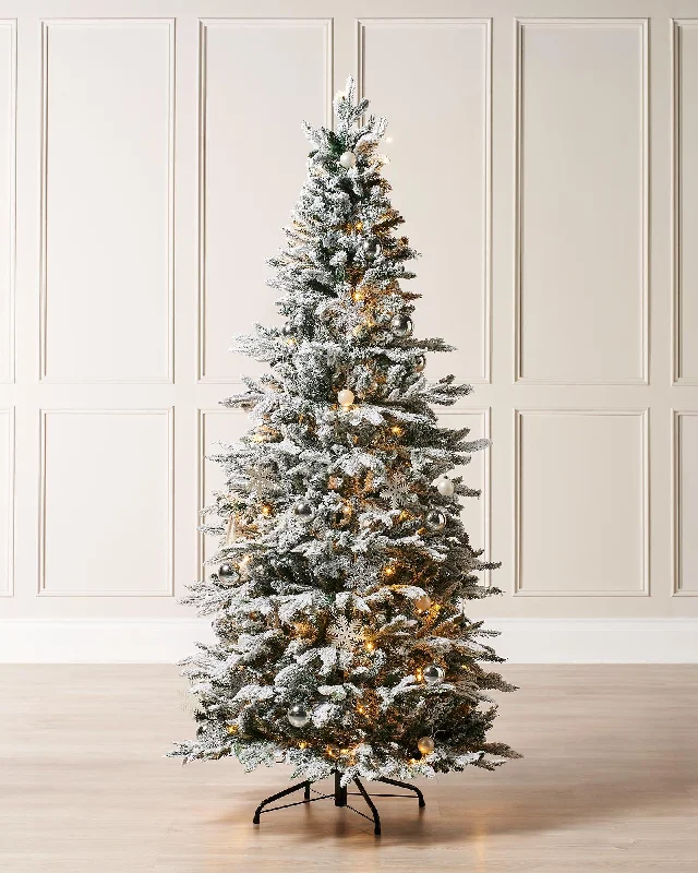 Christmas Cozy Handmade Decorations Pre-Lit Decorated Snow Flocked Pop-Up Christmas Tree, 6 ft Christmas Cozy Handmade Decorations Pre-Lit Decorated Snow Flocked Pop-Up Christmas Tree, 6 ft