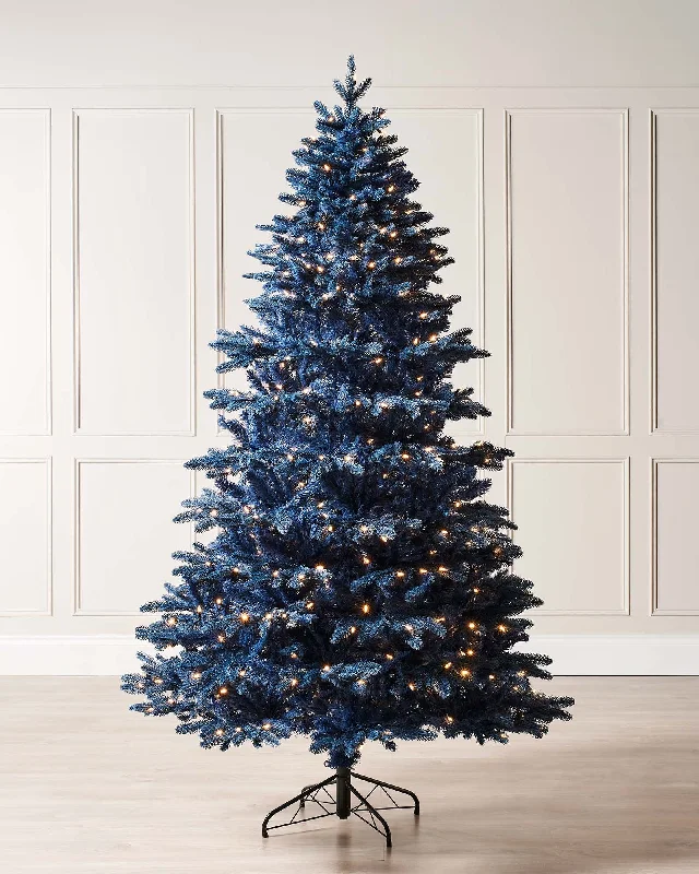 Christmas Movie Night Pre-Lit Sapphire Blue Christmas Tree, 5 ft