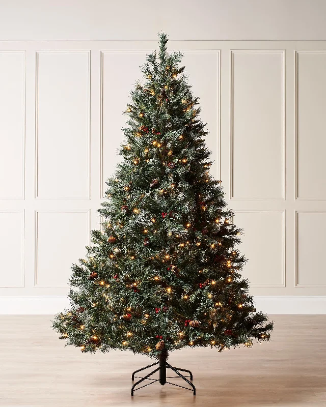 Christmas Caroling Pre-Lit Scandinavian Spruce Pinecones & Berries Christmas Tree, 5 ft Christmas Caroling Pre-Lit Scandinavian Spruce Pinecones & Berries Christmas Tree, 5 ft