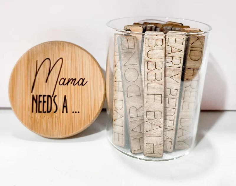Christmas Cozy Winter Nights PREORDER - Mama Needs A...Glass Themed Jar
