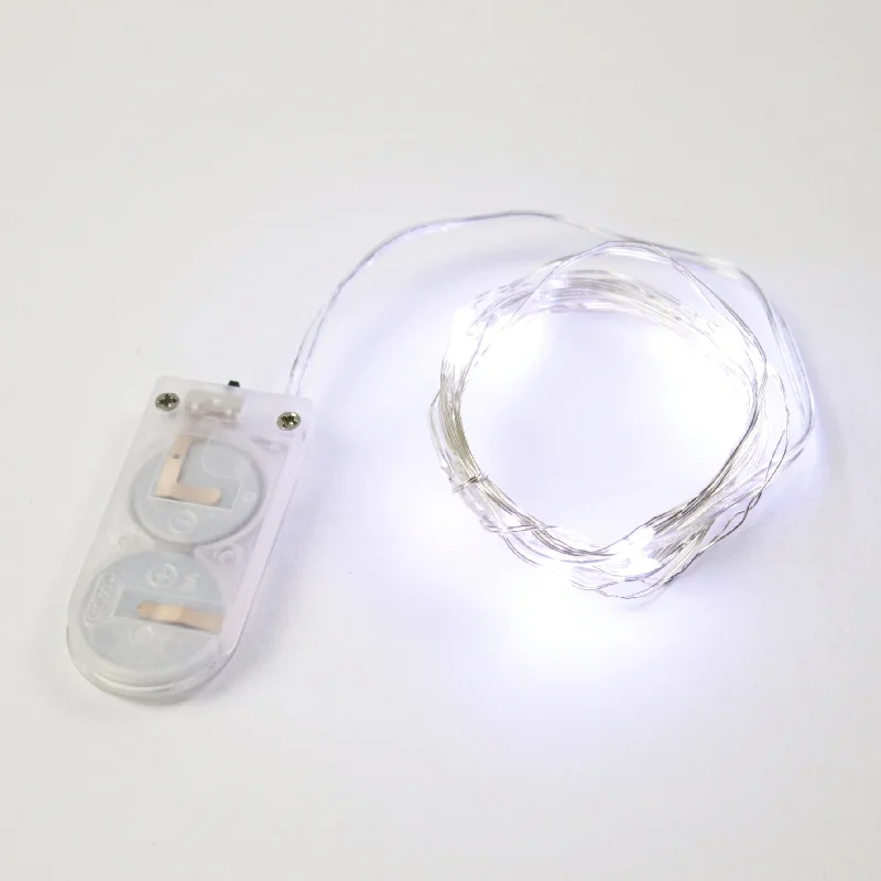 Christmas Celebration Pure White Fairy LED Battery Lights (CR Battery)