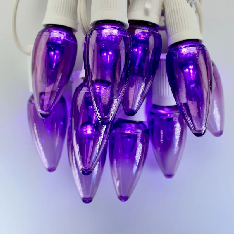 Christmas Traditional Holiday Feasts C9 Purple Smooth LED Bulbs E17 Bases (SMD) (25 Pack) Christmas Traditional Holiday Feasts C9 Purple Smooth LED Bulbs E17 Bases (SMD) (25 Pack)