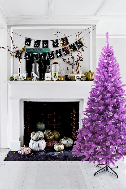 Christmas Festive Festivities Purple Canadian Pine Halloween Tree