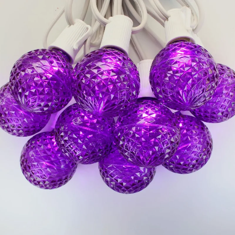 Christmas Dreamy Festive Vibes G50 Purple LED  Bulbs E17 Bases (SMD) (10 Pack)
