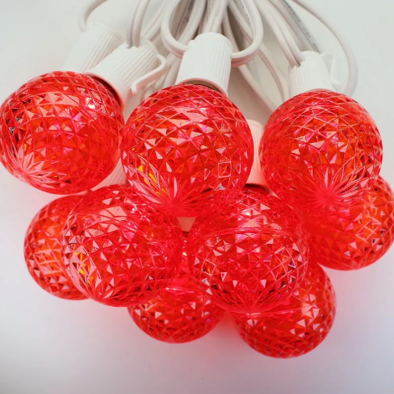 Christmas Cozy Indoor Fireplace G50 Red LED  Bulbs E17 Bases (SMD) (10 Pack)