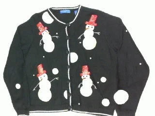 Red Top Snowman-Medium Christmas Sweater