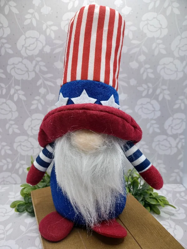 Christmas Garland Red, White, & Blue Patriotic Gnome