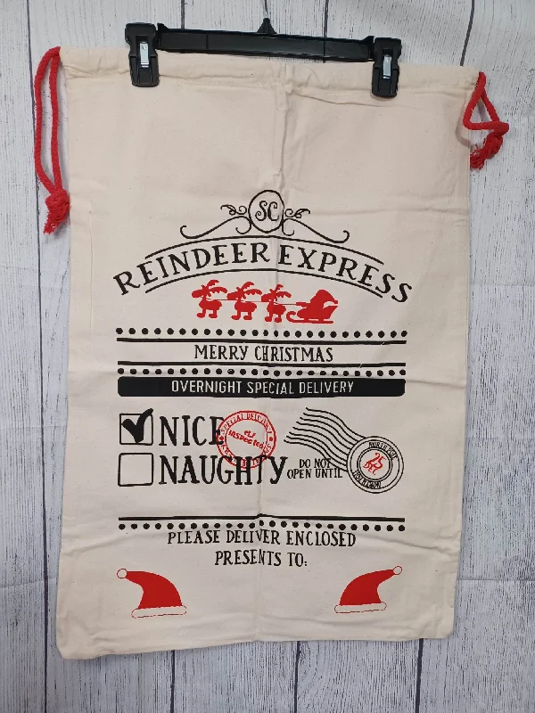 Christmas Home-Baked Goodies Reindeer Express Santa Sack