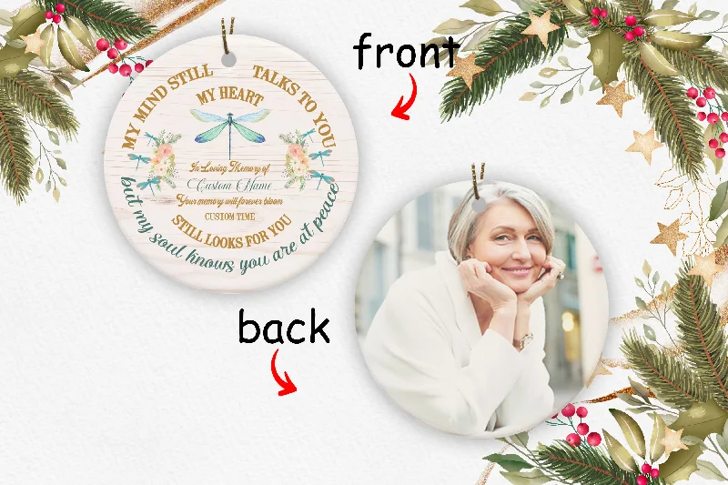 Remembrance Circle Ornament - My Heart Still Looks For You Personalized 2 Sided Hummingbird Ornament Christmas Memorial Ornament Remembrance Keepsake Gift for Deceased Loved One - JOR74 Remembrance Circle Ornament - My Heart Still Looks For You Personalized 2 Sided Hummingbird Ornament Christmas Memorial Ornament Remembrance Keepsake Gift for Deceased Loved One - JOR74