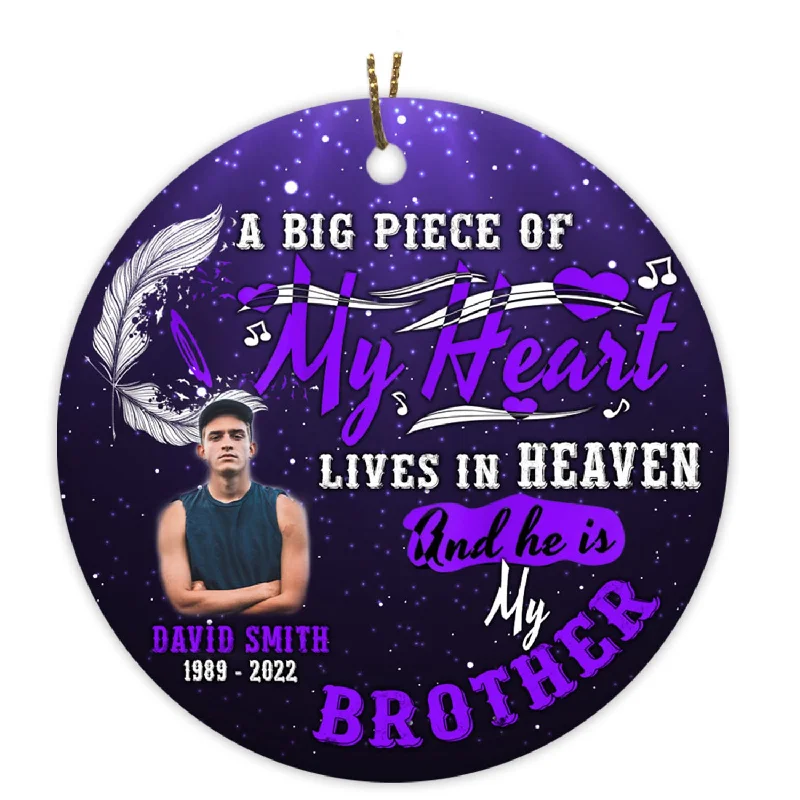 Remembrance Ornament Brother Loss of Brother in Heaven on Christmas Memorial Ornament OP101 Remembrance Ornament Brother Loss of Brother in Heaven on Christmas Memorial Ornament OP101