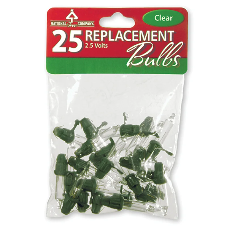 Christmas Pinecones National Tree Company White Incandescent Replacement Bulbs, 2.5 Volts, Christmas Collection, Pack of 25 Christmas Pinecones National Tree Company White Incandescent Replacement Bulbs, 2.5 Volts, Christmas Collection, Pack of 25