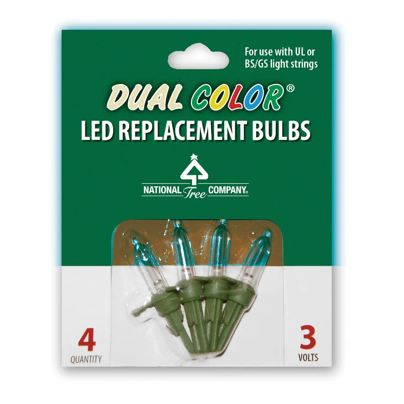 Christmas Wonderland Replacement Dual Color® LED Bulbs in Bag UL- 3 Volts