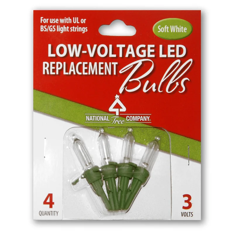 Festive Season Replacement Soft White Low Voltage LED Bulbs in Bag UL- 3 Volts
