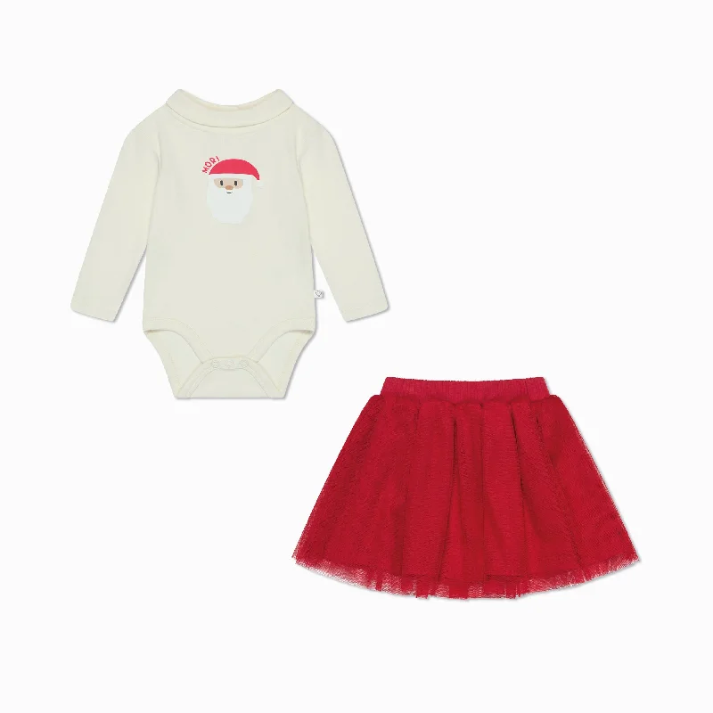 Christmas Festive Wonderland Santa Bodysuit & Tutu Outfit