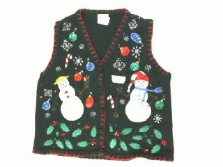 Shiny Snowman- Small Christmas Sweater