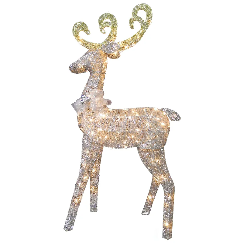 Christmas Nostalgic Festive Times 60 in. Reindeer Decoration with Clear Lights
