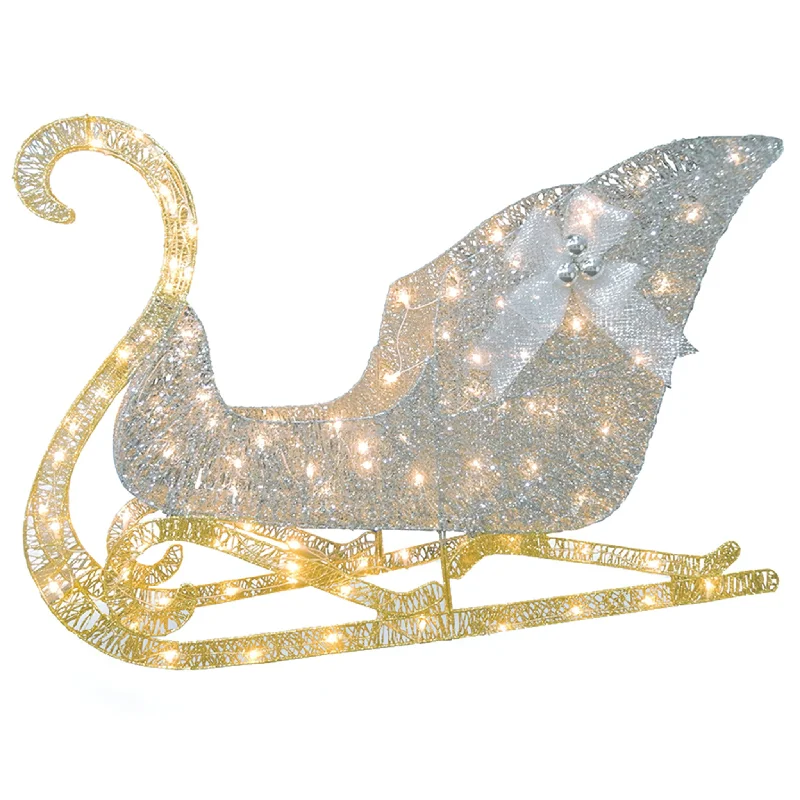 Christmas Gifts 48 in. Santas Sleigh with Cool White LED Lights