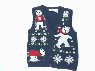 Christmas Wonderland Ski Lessons If You Please-X Small Christmas Sweater