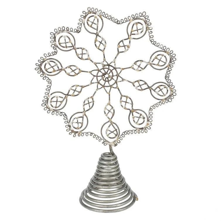 Holiday Lights Snowflake Christmas Tree Topper