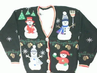 Christmas Shopping Snowman Craze- Small Christmas Sweater