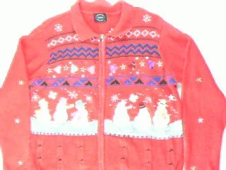 Snowman Gathering Time-Medium Christmas Sweater