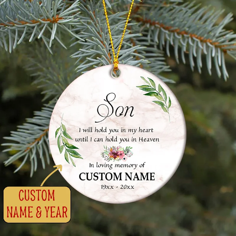 Son Remembrance Ornament| In Loving Memory of Son Personalized Christmas Memorial Ornament for Son in Heaven Angel Son Remembrance Keepsake Gift Son Bereavement Condolence Gift| JOR79 Son Remembrance Ornament| In Loving Memory of Son Personalized Christmas Memorial Ornament for Son in Heaven Angel Son Remembrance Keepsake Gift Son Bereavement Condolence Gift| JOR79