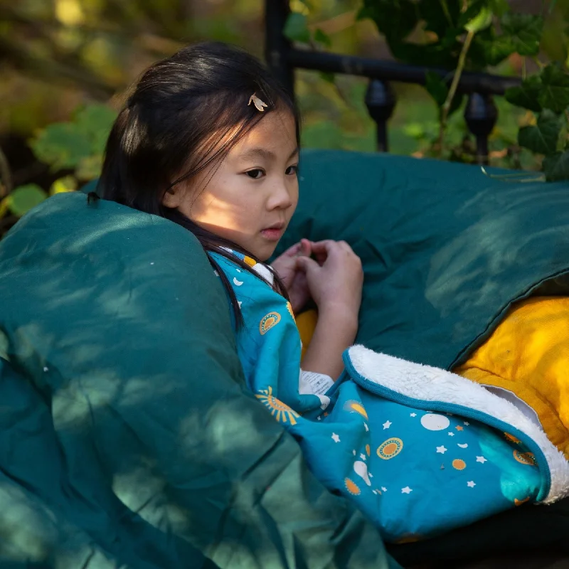 Sun & The Stars Sherpa Organic Hooded Baby Blanket