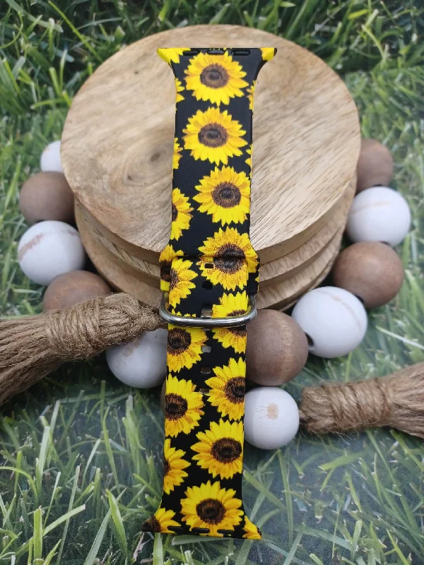 Christmas Dreamy Festive Vibes Sunflower Watch Band - 42/44/45/49