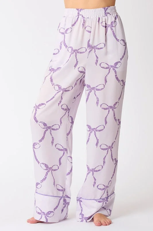 Christmas Glowing Christmas Stars Sweet Dreams Purple Pajama Pants