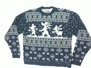 Taking A Strut Through the Woods-Large Christmas Sweater