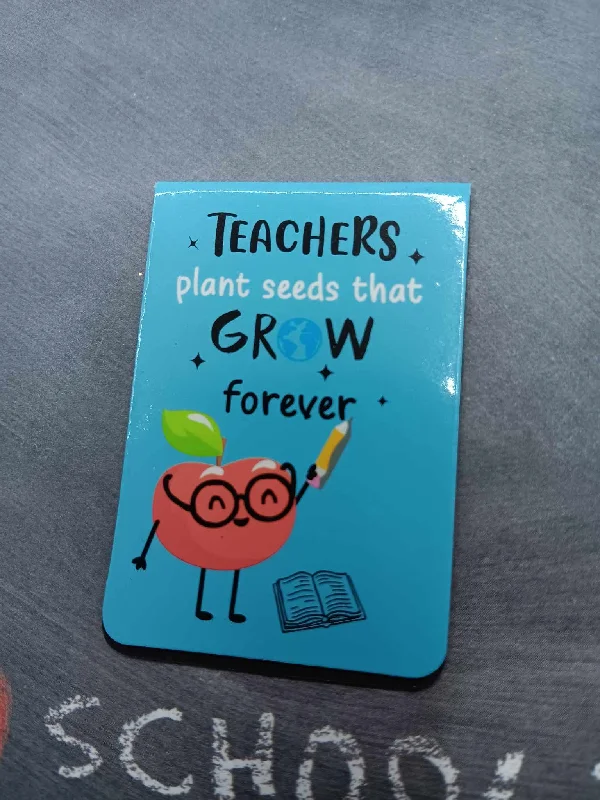 Christmas Wishes Teachers Plant Seeds that Grow Forever Magnetic Bookmark