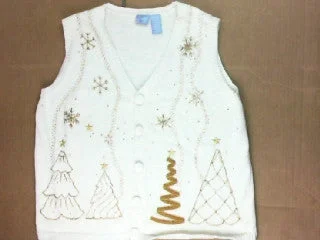 Christmas Pajamas The Golden Trees-Small Christmas Sweater