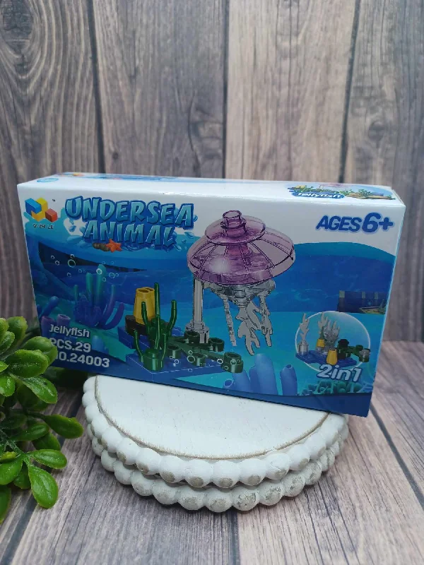 Christmas Mistletoe Underwater Animal Building Block Set - Jellyfish
