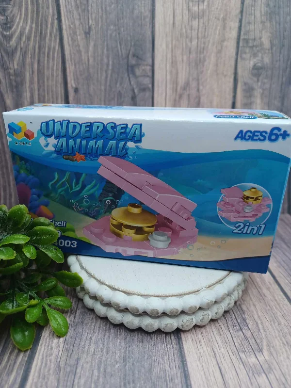 Christmas Presents Underwater Animal Building Block Set - Pearl Shell