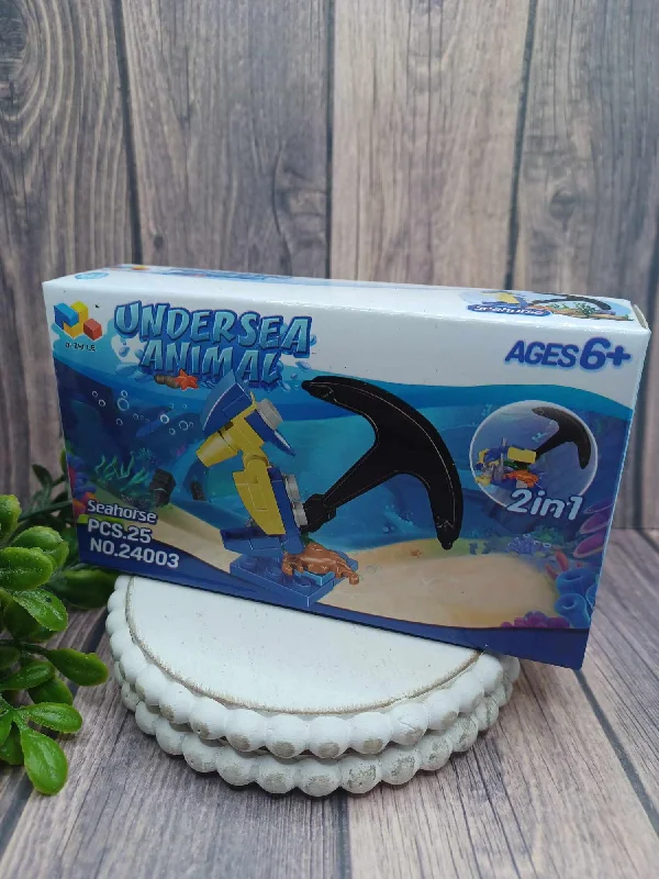 Holiday Treats Underwater Animal Building Block Set - Seahorse