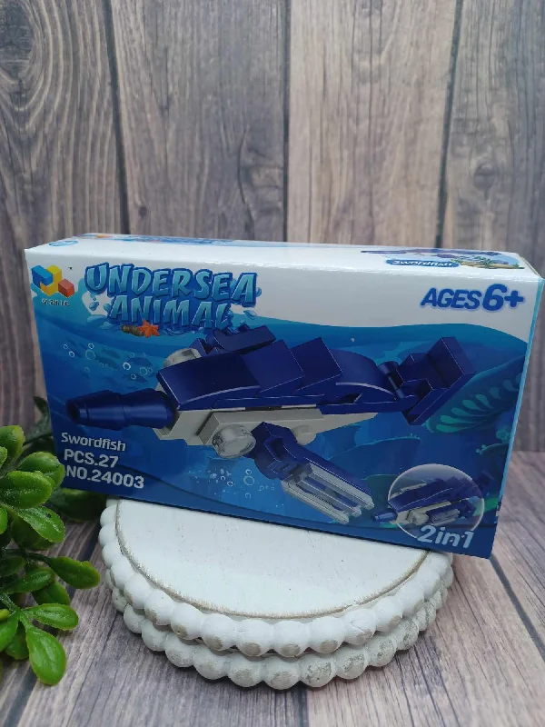 Christmas Cheer Underwater Animal Building Block Set - Swordfish
