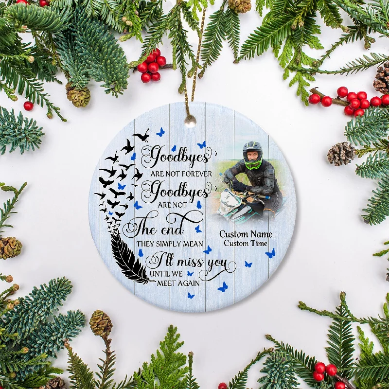 Until We Meet Again Memorial Ornament For Dad Remembrance Gift For Loss Of Biker In Heaven ODT25 Until We Meet Again Memorial Ornament For Dad Remembrance Gift For Loss Of Biker In Heaven ODT25