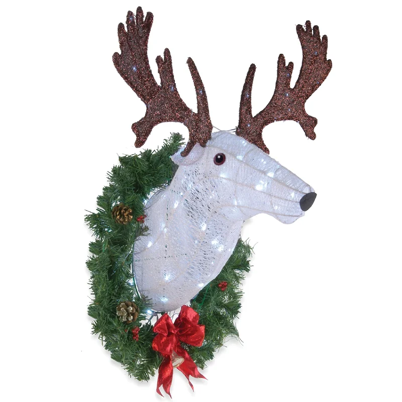 Christmas Gifts 30 in. PreLit Wall Mounted Buck